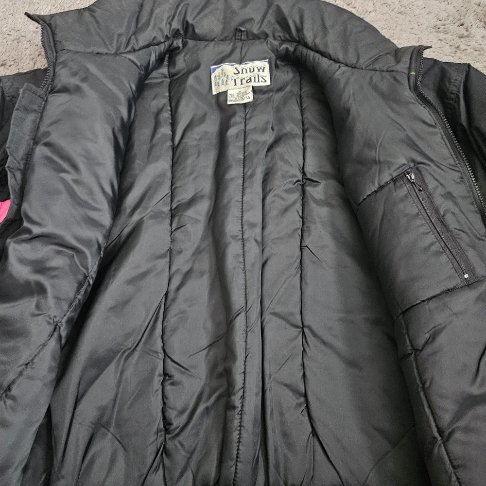 Snow Trails Vintage Men's Ski Winter Jacket Sz‎ XL Y2K Neon Snow Sports - Picture 6 of 12